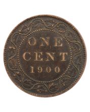 1900 Canada Large Cent Victoria EF Copper Coin