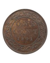 1900H Canada One Cent AU - Victoria Large Cent Coin