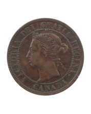 1892 Canada Large Cent TP9 Obverse-4 VF+ Copper Coin