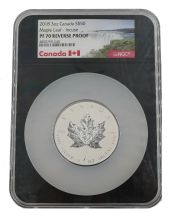 2018 Canada $50 3oz Silver Maple Leaf Incuse PF70 Reverse Proof NGC