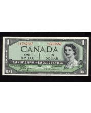 1954 Canada $1 dollar devils face note Coyne Towers B/A 1787887 CH UNC EPQ