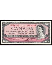 1954 Canada $1000 banknote Lawson Bouey A/K1076235 nice EF/AU