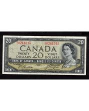 1954 Canada $20 dollar devils face note Beattie Coyne C/E 0241015 nice VF
