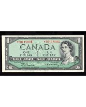 1954 Canada $1 replacement note Beattie Rasminsky *M/Y 0118004 Choice UNC