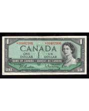 1954 Canada $1 replacement note Beattie Rasminsky *A/A 0402306 EF+