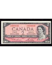 1954 Canada $2 banknote Lawson Bouey VG 4504646  Choice AU