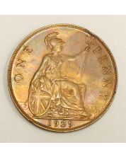Great Britain 1929 Penny Choice MS63+RB