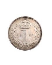 1902 Great Britain silver Penny EF