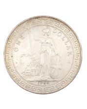 1930 B Great Britain Trade Dollar Choice AU