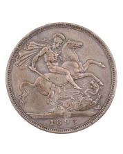 1893 Great Britain silver Crown VF