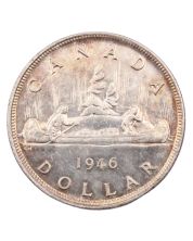 1946 Canada silver dollar nice AU/UNC