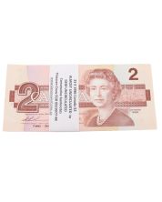 23 x 1986 Canada $2.00 notes Thiessen Crow EGR919977-99 AU+ to CH UNC+