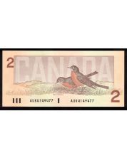 1986 Canada $2.00 banknote Crow Bouey AUK 4149477 Choice Uncirculated