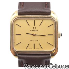 Omega De ville Square 28.5mm Cal. 625 Gold Plated Manual Vintage