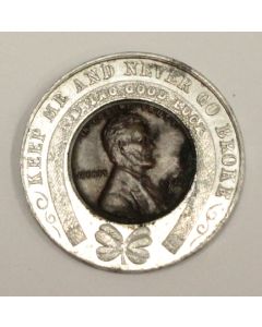 1929 encased USA Cent Niagara Falls souvenir 