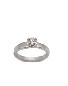 14 Karat White Gold Ladies 0.25 Carat Diamond Ring