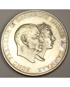 1960 Denmark 5 Kroner Gem Uncirculated MS65