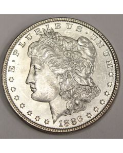 1886 Morgan Silver Dollar Gem Uncirculated