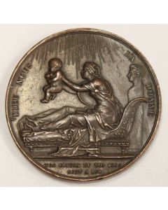 FRANCE 1820 SEPT 29 Bronze Medal duc de Bordeaux 