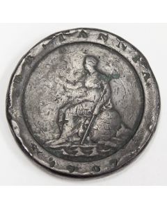 1797 George III Cartwheel 2d Twopence Great Britain circulated