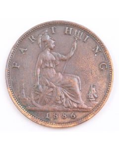1886 Great Britain Farthing EF