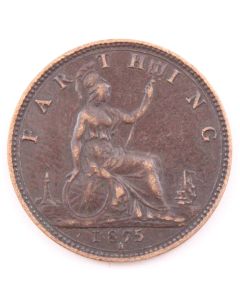 1875H Great Britain Farthing VF+