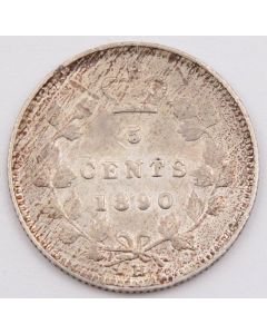 1890H Canada 5 cents EF