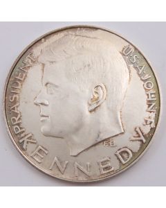 1963 November 22nd John F Kennedy silver medal German 40mm 24.5g UNC