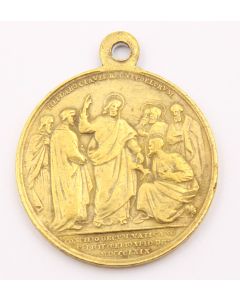 1869 Vatican Council bronze medal AN24 Christ with Disciples