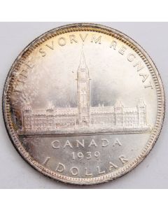 1939 Canada silver dollar very nice Choice Uncirculated+
