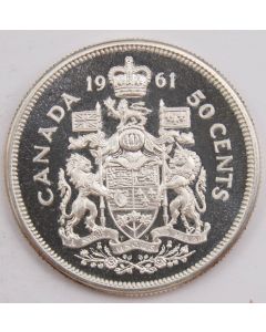 1961 Canada 50 cents  Gem Prooflike Cameo
