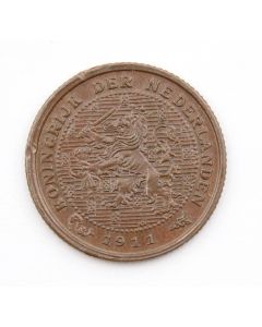 1911 Netherlands 1/2 cent Choice Uncirculated BN