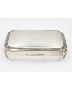 Tiffany & Co Makers Sterling Silver Box Hinged Jewelry Box Antique 