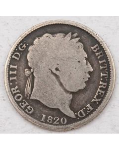1820 Great Britain Shilling silver coin