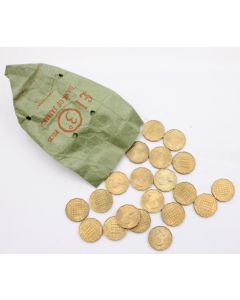 20x Great Britain 3 Pence coins in Bank of Jamaica period package AU/UNC