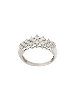 14K White Gold 1.00 TCW Round Brilliant Cut Diamond Ring