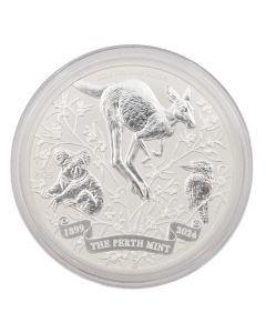 2024 Australia 1 Oz Silver $1 Perth Mint P125 Coin – 25th Anniversary King Charles 