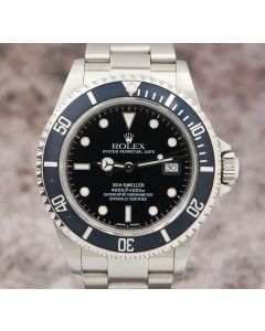 Rolex Sea-Dweller 16600 K Serial 40mm Stainless Diving Mens Watch