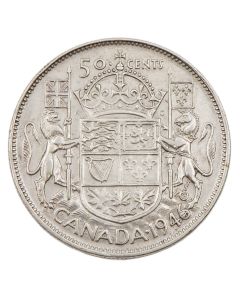 1946 Hoof through 6 Canada 50 cents nice VF