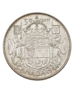 1946 Hoof through 6 Canada 50 cents very nice EF