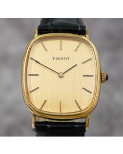 Tissot Cal 2142 Manual Wind Vintage Gold Dial Mens Watch