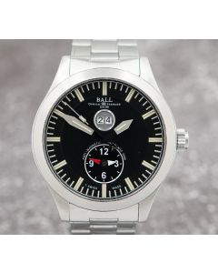 Ball Aviator Dual Time Automatic GM2086C Black Dial Swiss Made Mens Watch