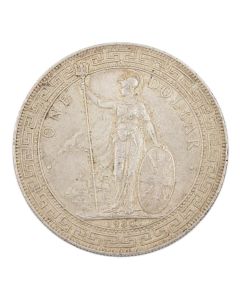 1930 B Great Britain silver trade dollar $1 nice EF/AU