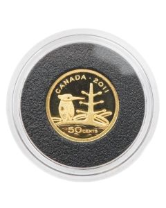 2011 Canada Gold Canadian Boreal Forest 50 Cent Coin .9999 Pure 1.27g Proof