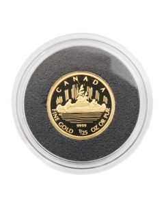 2005 Canada 50c Voyageur Gold Coin .9999 Pure 1/25 oz 70th Anniversary