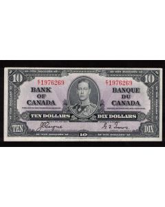 1937 Canada $10 banknote Coyne Towers E/T 1976269 EF