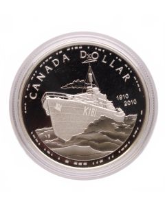 2010 Proof Silver Dollar – 100th Anniversary of the Canadian Navy