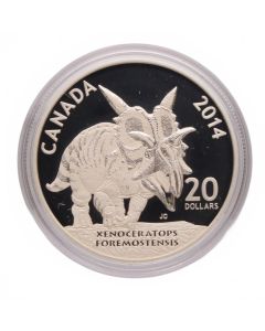 2014 $20 Fine Silver Coin – Canadian Dinosaurs: Xenoceratops