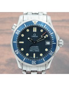 Omega Seamaster Mid Size 36mm Blue Dial 2551.80.00 James Bond Mens Watch