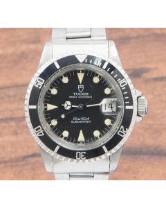 Tudor Submariner Oysterdate 76100 Black 1984 Vintage 40mm Mens Watch